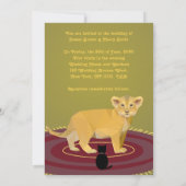 Royals Elegant King Queen Noble Cats Wedding Kaart (Achterkant)