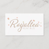 Royaltea Rentals Visitekaartjes (Voorkant)
