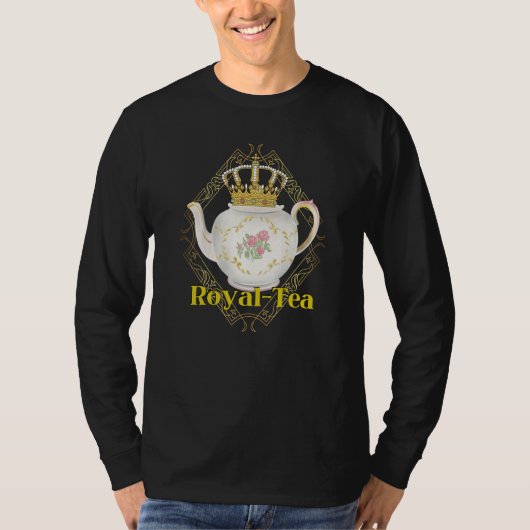 Royalty Crown Pun Tea  Tea Party T-shirt (Voorkant)