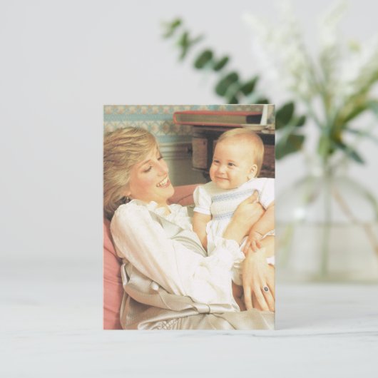  Royalty, Diana en Prince William Briefkaart (Staand voorkant)