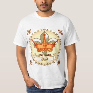 Royalty King Crown Dad T-shirt