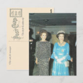 Royalty, Koningin en Nancy Reagan Briefkaart (Voorkant / Achterkant)