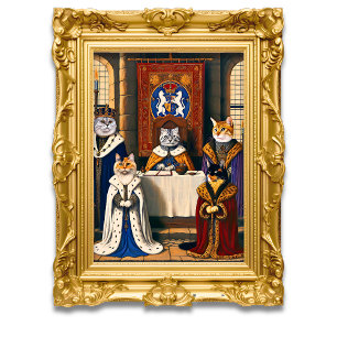 Royalty loopt in Mijn Familie, Kattenliefhebbers, Kussen