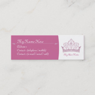 Royalty/Princess Skinny Calling Cards Contactkaartje