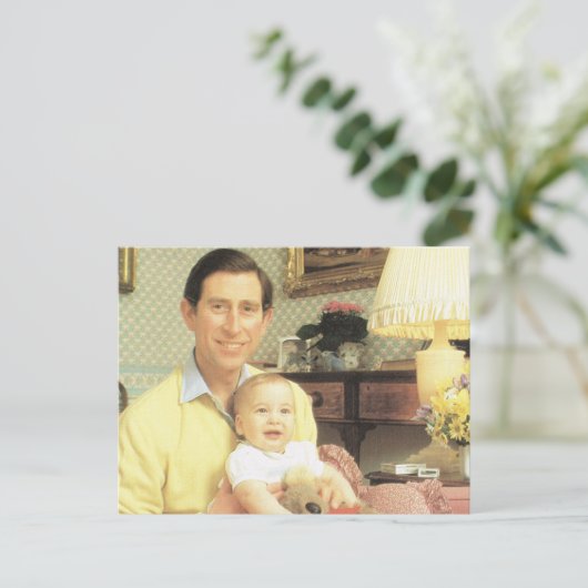  Royalty, Prins Charles en William Briefkaart (Staand voorkant)