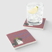 Royalty-regels - King Cavalier Marble Stone Onderz Stenen Onderzetter (Zijkant)