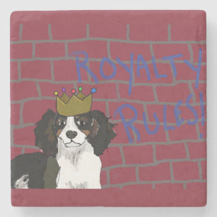Royalty-regels - King Cavalier Marble Stone Onderz Stenen Onderzetter