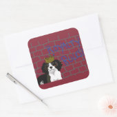 Royalty-regels - King Cavalier - Vierkante Sticker (Envelop)
