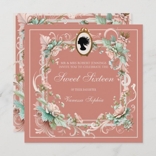 Royalty-regentschap, tijdperk, lief, zestien uitno kaart (Voorkant / Achterkant)