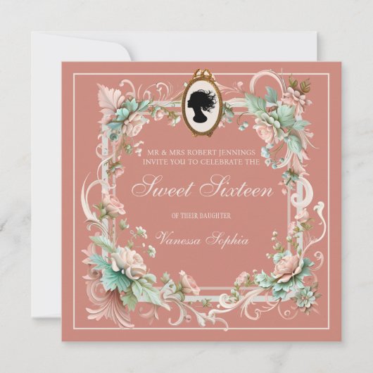 Royalty-regentschap, tijdperk, lief, zestien uitno kaart (Voorkant)