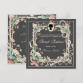 Royalty-regentschap, tijdperk, lief, zestien uitno kaart (Voorkant / Achterkant)