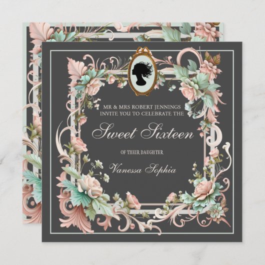 Royalty-regentschap, tijdperk, lief, zestien uitno kaart (Voorkant / Achterkant)