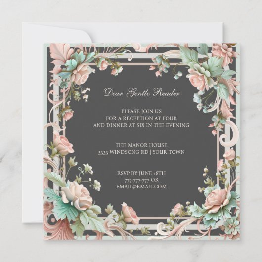 Royalty-regentschap, tijdperk, lief, zestien uitno kaart (Achterkant)