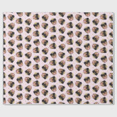 Royalty-Rottweiler Hond Cadeaupapier (Vlak)