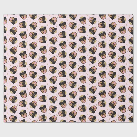 Royalty-Rottweiler Hond Cadeaupapier (Vlak)