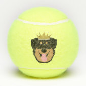 Royalty-Rottweiler Hond Tennisballen (Achterkant)