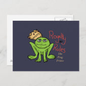 Royalty Rules Frog Briefkaart (Voorkant / Achterkant)