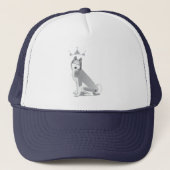 Royalty Siberian Husky! Trucker Hat Trucker Pet (Voorkant)