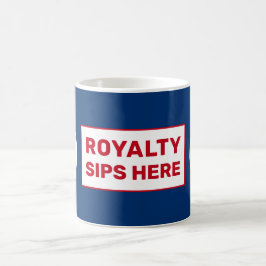 Royalty Sips here Fun King's Coronation Patriotic Koffiemok