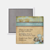 Royalty sparen de Magnet van de Datum (Voorkant / Achterkant)