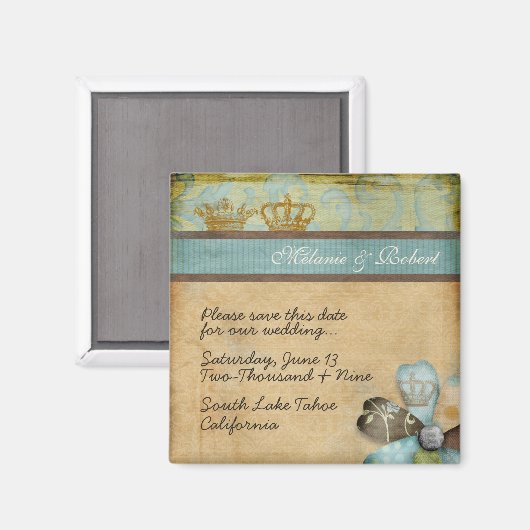 Royalty sparen de Magnet van de Datum (Voorkant / Achterkant)