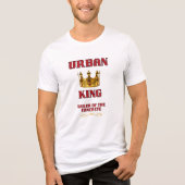 ROYALTY, URBAN KING MEN'S WHITE TRI-BLEND  SHIRT (Voorkant)