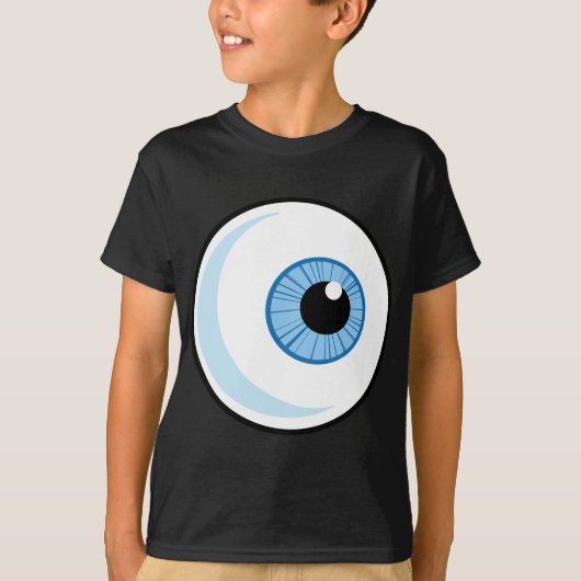 Royalty-vrij-rf-Copyright-Safe-Blue-Eye-Ball EYEBA T-shirt (Voorkant)