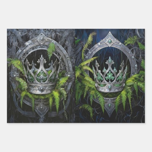 Royalty's, zijne en zijne kronen inpakpapier vel (Voorkant 3)