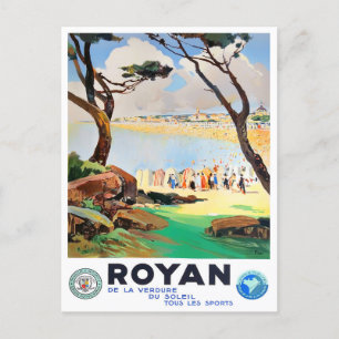 Royan France vintage Briefkaart