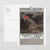 Royaume Belgique Propaganda Poster Briefkaart (Voorkant / Achterkant)