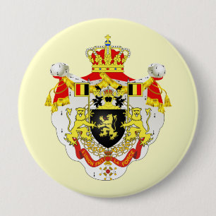 Royaume de Belgique, België Ronde Button 4,0 Cm