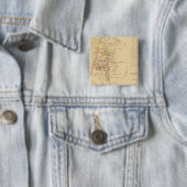 Royaume d'Herode Vierkante Button 5,1 Cm (In situ)