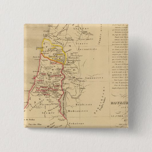 Royaume d'Herode Vierkante Button 5,1 Cm (Voorkant)