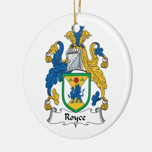 Royce Family Crest Keramisch Ornament (Links)