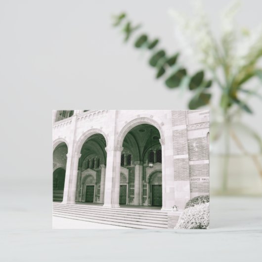 Royce Hall Black en White Briefkaart (Staand voorkant)