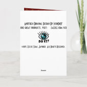 Roycroft Easter Brick Rood en Goud (gepersonalisee Feestdagen Kaart (Achterkant)