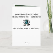 Roycroft Easter Hunter Green (gepersonaliseerd) Feestdagen Kaart (Achterkant)