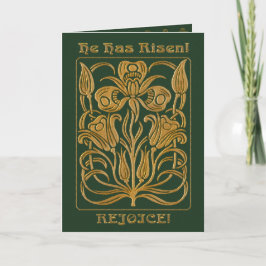 Roycroft Easter Hunter Green (gepersonaliseerd) Feestdagen Kaart