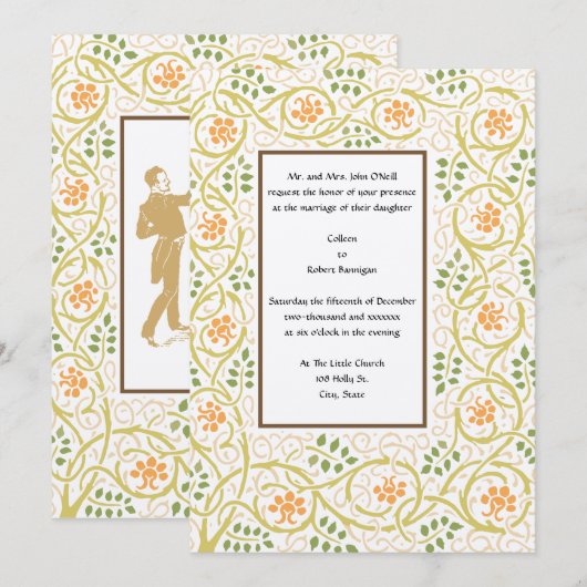 Roycroft-grens kunst- en ambachtelijke beweging kaart (Voorkant / Achterkant)