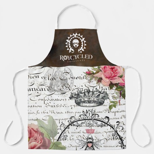 Roycycled Queen Bee Apron Schort (Voorkant)