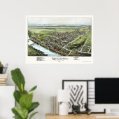 Royersford, PA Panoramic Map - 1893 Poster (Thuiskantoor)