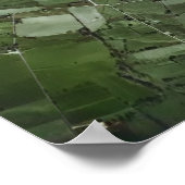 Royersford Spring City PA 1946 luchtkaart Poster (Hoek)