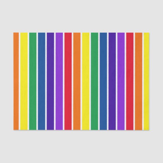 ROYGBIV Gestreept Tissuepapier (Voorkant)