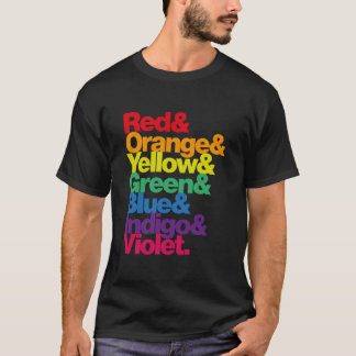 ROYGBIV Rainbow on Black Essential T-shirt