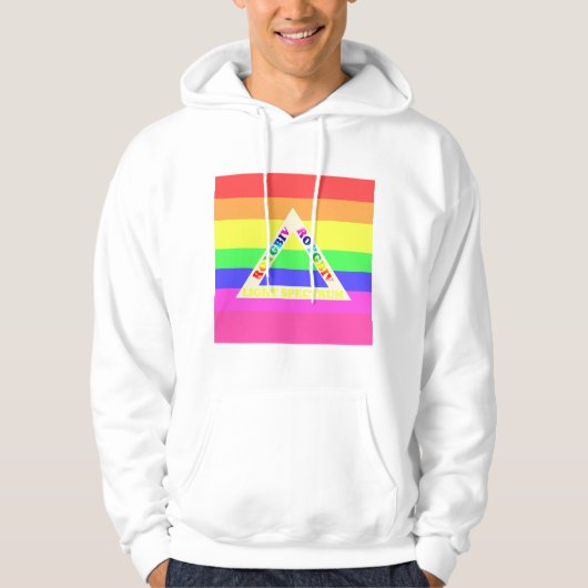 ROYGBIV spectrum van wit licht Hoodie (Voorkant)