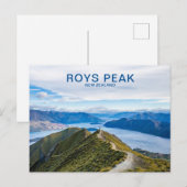 Roys Peak Wanaka Nieuw-Zeelands reizen Briefkaart (Voorkant / Achterkant)
