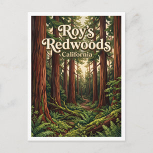 Roy's Redwoods Preserve Lagunitas Californië Briefkaart