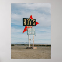 ROY'S ROADSIDE MOTEL CAFE SIGN