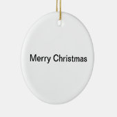 Roz kerstversiering keramisch ornament (Rechts)