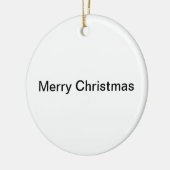 Roz kerstversiering keramisch ornament (Links)